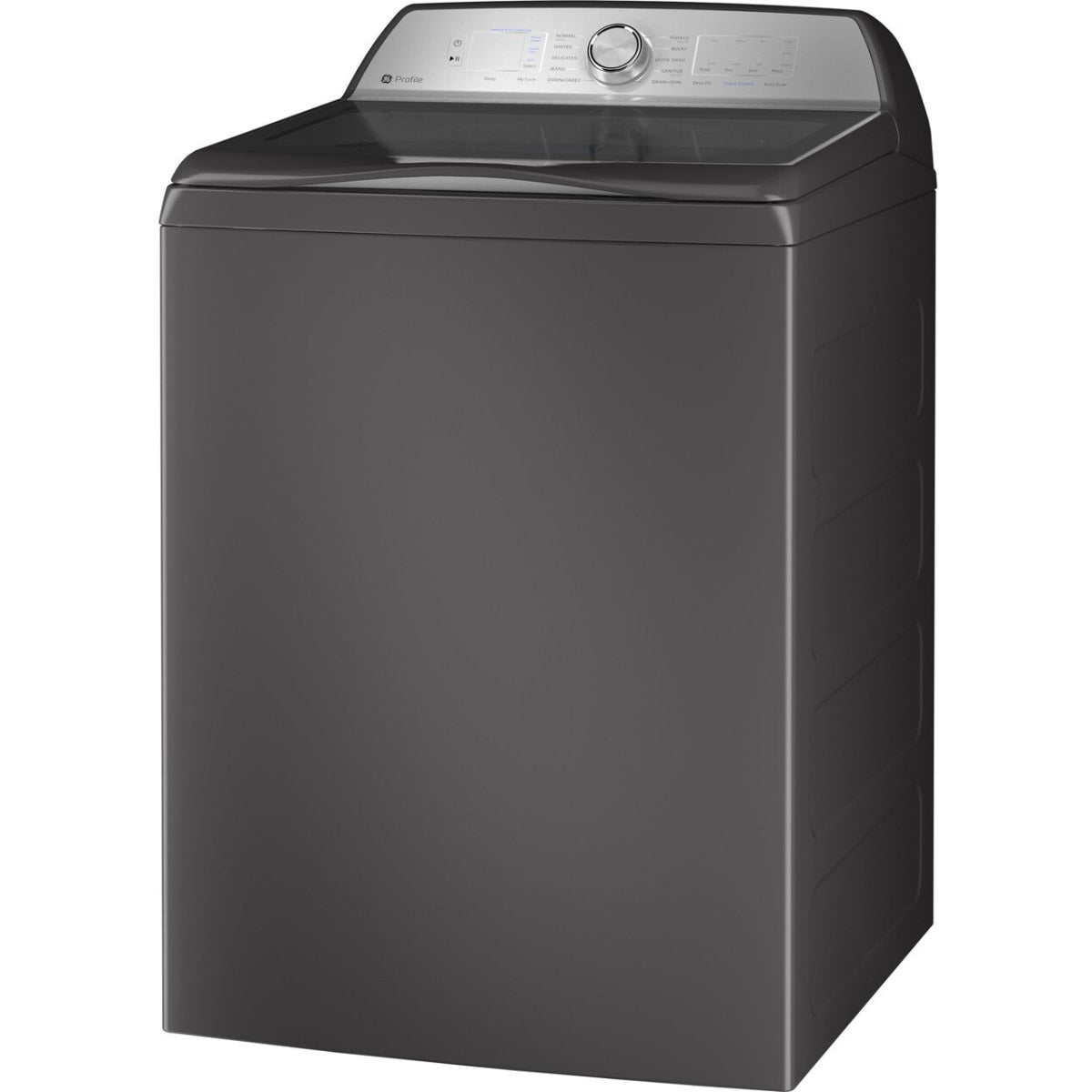 PTW605BPRDG GE Profile 5.0 cu. ft. Top Load Washer with SmartDispense™ and Microban® Technology – Diamond Gray