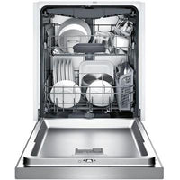 SHEM63W55N Bosch 300 Series 24" Front Control Built-In Dishwasher with 44 dBA and 3rd Rack in Stainless Steel