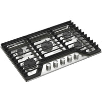 30 Inch Gas Cooktop with 5 Sealed Burners, SpeedHeat™ Burner, Simmer Burner, EZ-2-Lift™ Hinged Cast-Iron Grates, Upswept SpillGuard™ Cooktop, and ADA Compliant