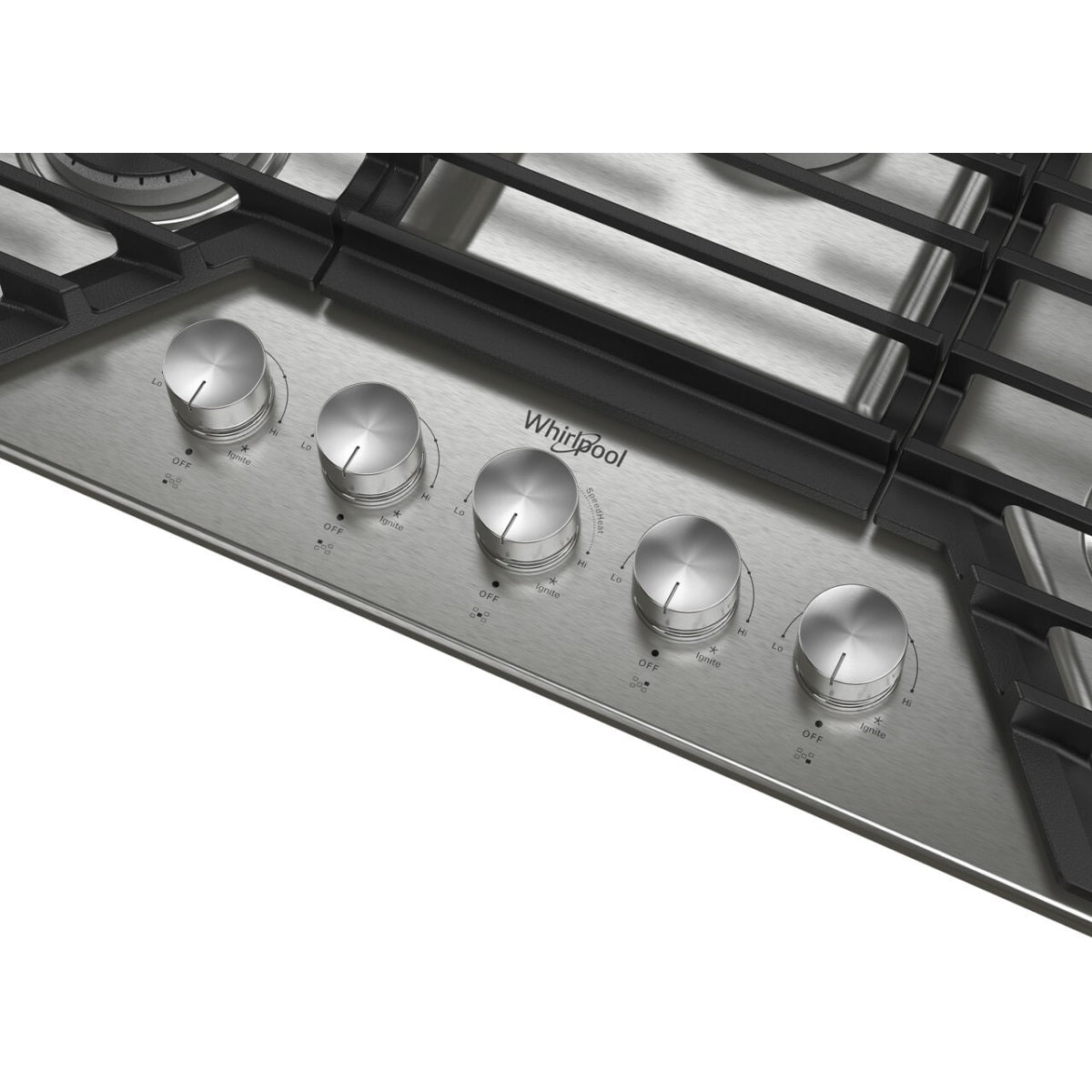 30 Inch Gas Cooktop with 5 Sealed Burners, SpeedHeat™ Burner, Simmer Burner, EZ-2-Lift™ Hinged Cast-Iron Grates, Upswept SpillGuard™ Cooktop, and ADA Compliant