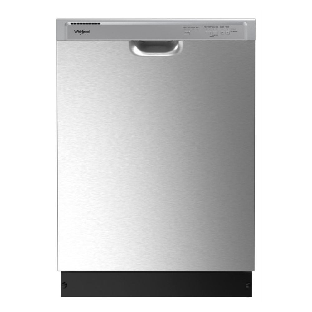 WDF341PAPM - Whirlpool 24" Dishwasher with 3 Wash Cycles, 12 Place Settings, Soil Sensor, Heated Dry (Monochromatic Stainless Steel)