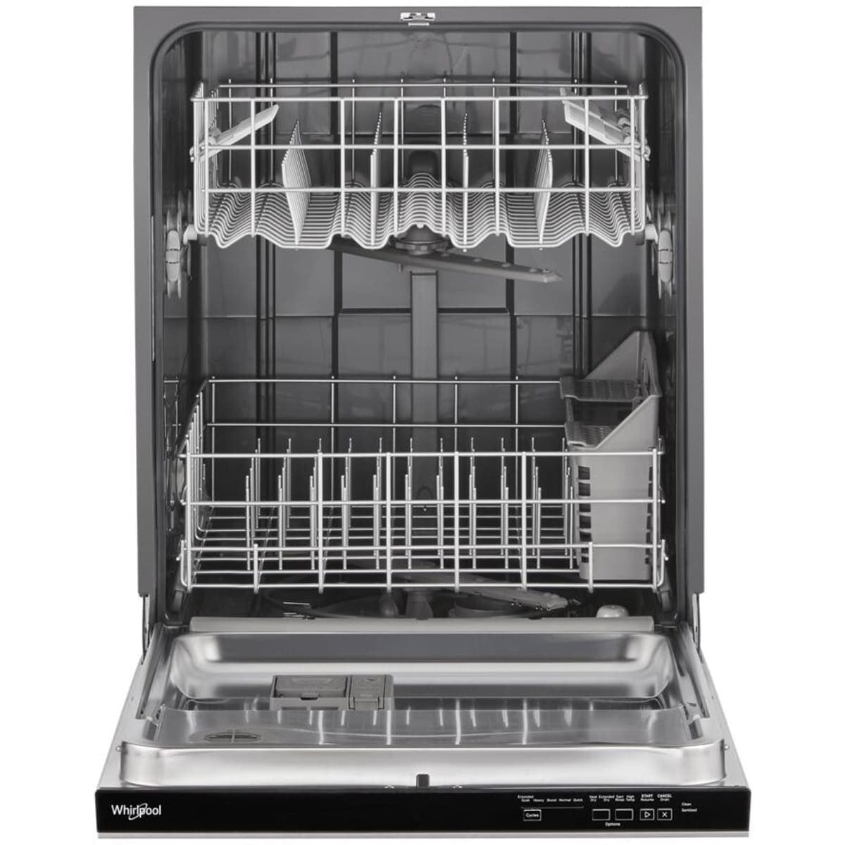 WDP540HAMZ Whirlpool 24-inch Built-In Dishwasher with Sensor Cycle and Dishwasher Safe Silverware Basket