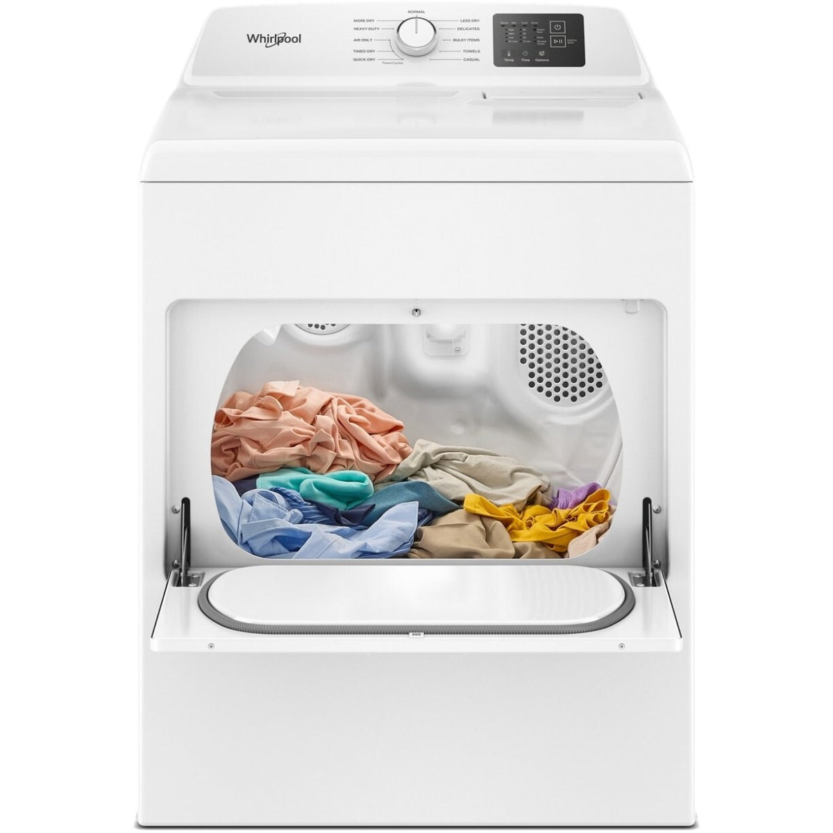 WED4107SW — Whirlpool 7.0 cu. ft. Electric Dryer with AutoSensing, Wrinkle Assist™ Option, Quick Dry (White)