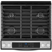30 Inch Slide-In Gas Range with 4 Sealed Burners, 5.0 cu. ft. Capacity, SpeedHeat™ Burners, Frozen Bake™, Sabbath Mode, Self-Clean, and ADA Compliant: Stainless Steel