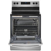 30 Inch Freestanding Electric Range with FlexHeat™, Frozen Bake™ Technology, Adjustable Self-Cleaning, SpillGuard™ Cooktop, Keep Warm Setting, Temperature Sensor, Closed Door Broiling, Warm Zone Element, Control Lock, 5.3 cu. ft. Capacity
