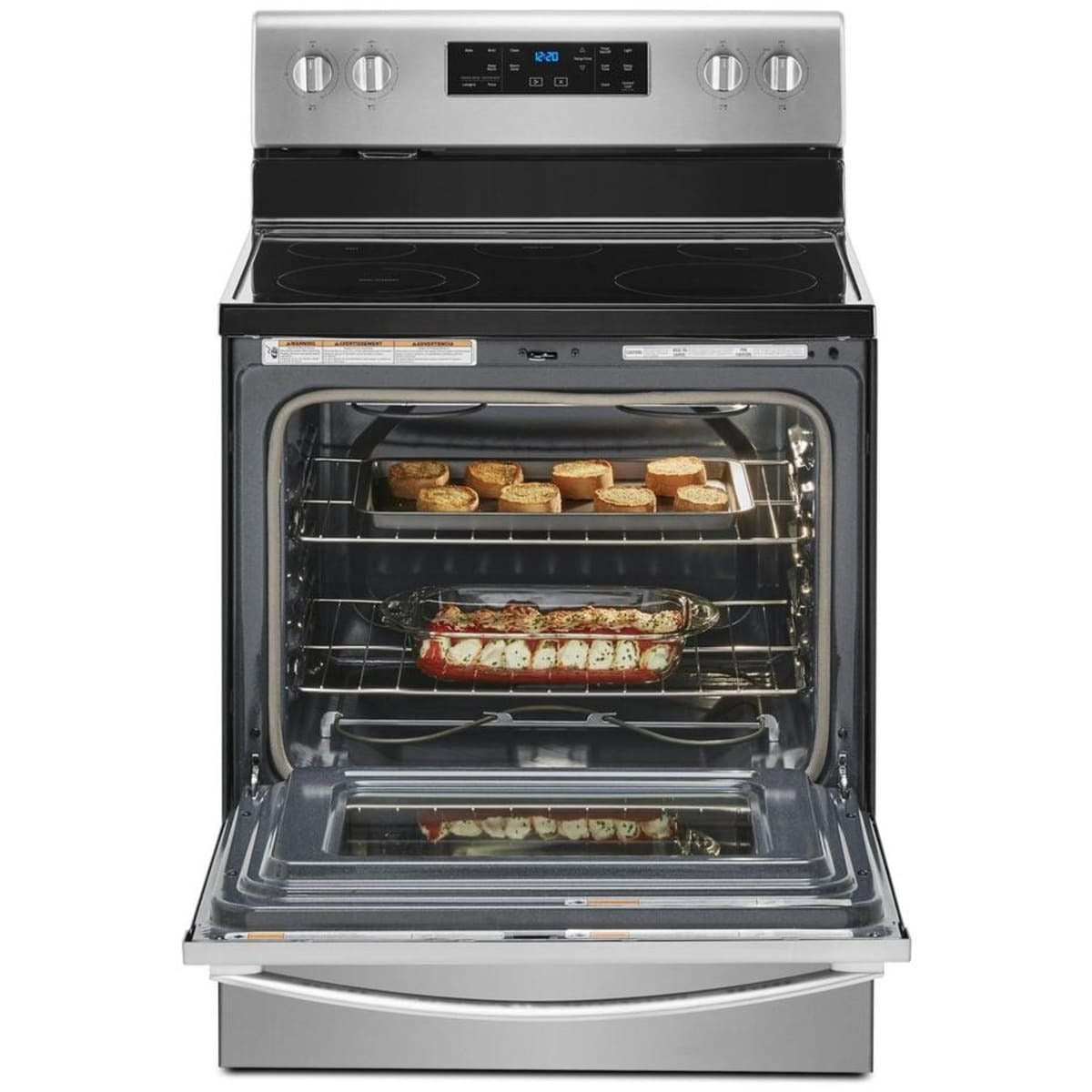 WFE525S0JS Whirlpool 5.3 cu. ft. Electric Range with Keep Warm Setting and Dual Radiant Elements