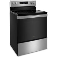 30 Inch Freestanding Electric Range with 5 Elements, 5.3 cu. ft. Fan Convection Oven, FlexHeat Elements, Air Fry, Frozen Bake, Self Clean, and Storage Drawer