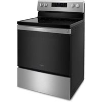 30 Inch Freestanding Electric Range with 5 Elements, 5.3 cu. ft. Fan Convection Oven, FlexHeat Elements, Air Fry, Frozen Bake, Self Clean, and Storage Drawer