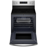 30 Inch Freestanding Electric Range with 5 Elements, 5.3 cu. ft. Fan Convection Oven, FlexHeat Elements, Air Fry, Frozen Bake, Self Clean, and Storage Drawer