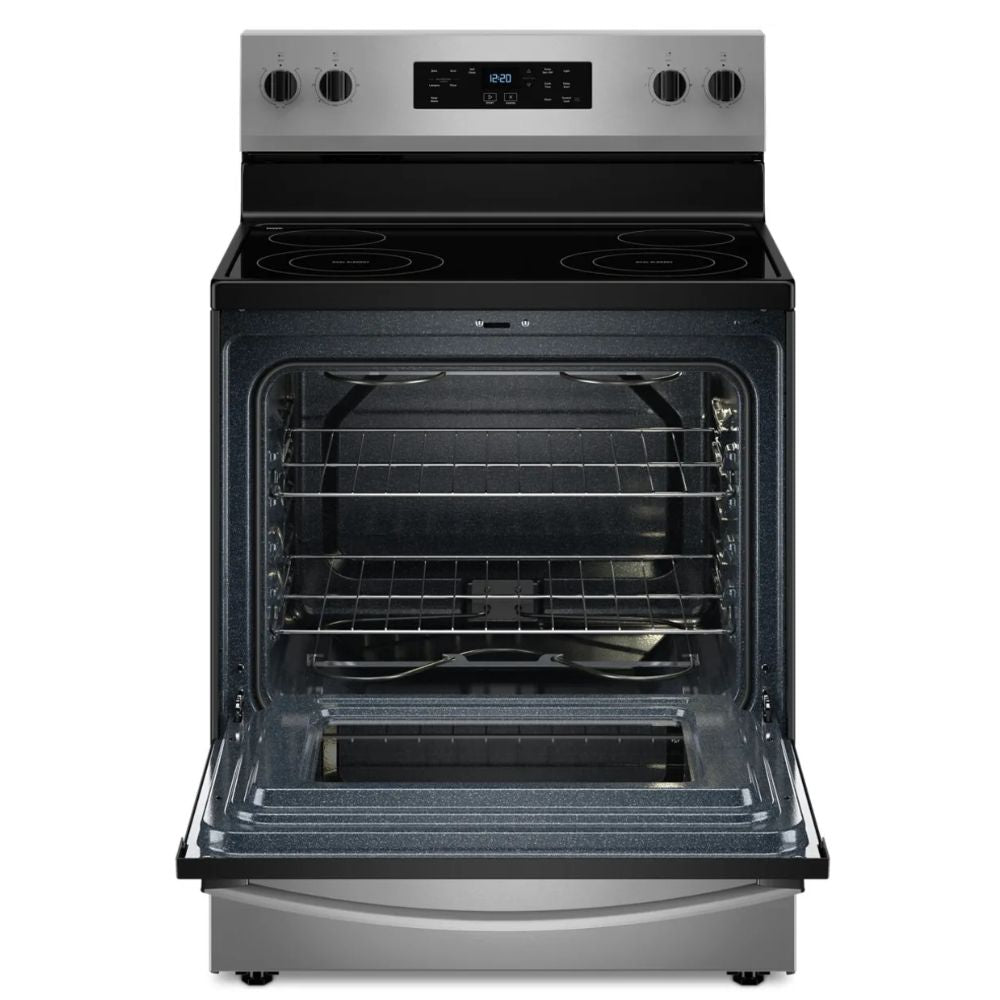 WFES3530RS Whirlpool 5.3 cu. ft. Electric Range with Frozen Bake™ Technology and Ceramic Glass Cooktop