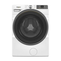 27 Inch Smart Front Load Washer with 4.5 cu. ft Capacity, FreshFlow? Vent System, Dry Drum Cycle, Antimicrobial Protection, AI Intelligent Wash, Quick Wash & Dry, Whirlpool App, Family Share, Sanitize, Steam, ADA Compliant and Energy Star Certified White