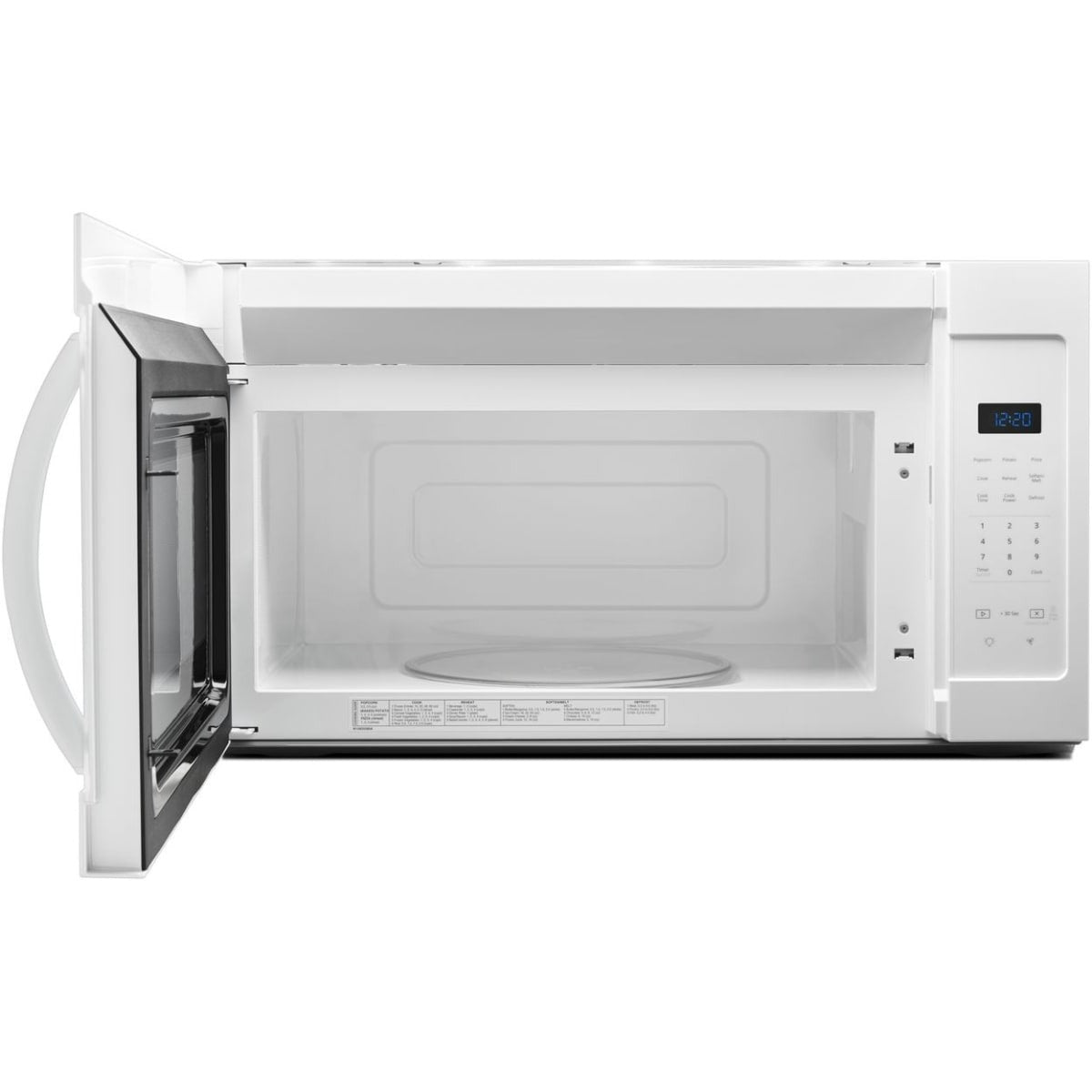 WMH31017HW Whirlpool 1.7 cu. ft. Over-the-Range Microwave with Microwave Presets and 2-Speed Fan