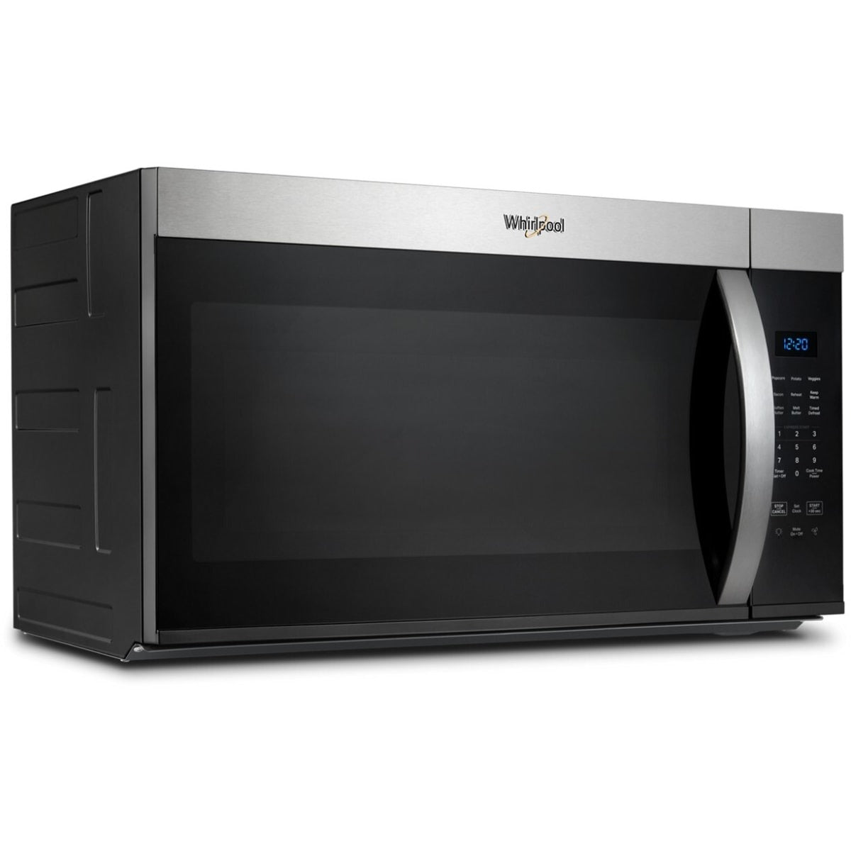 1.7 cu. ft. Over-the-Range Microwave Oven with 1,000 Watts, 2-Speed 300 CFM Venting System, Add 30 Seconds, Glass Turntable, and Cooktop Lighting: Fingerprint Resistant Stainless Steel
