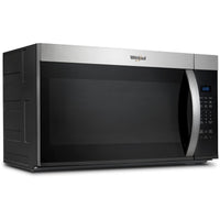 1.7 cu. ft. Over-the-Range Microwave Oven with 1,000 Watts, 2-Speed 300 CFM Venting System, Add 30 Seconds, Glass Turntable, and Cooktop Lighting: Fingerprint Resistant Stainless Steel