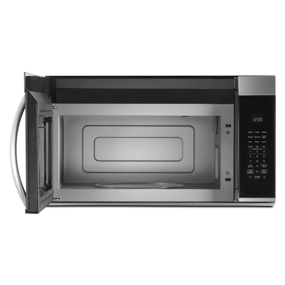 1.9 cu. ft. Over-the-Range Microwave Oven with 1,000 Watts, 3-Speed 300 CFM Venting System, Sensor Cook, Glass Turntable, and Cooktop Lighting: Fingerprint Resistant Stainless Steel