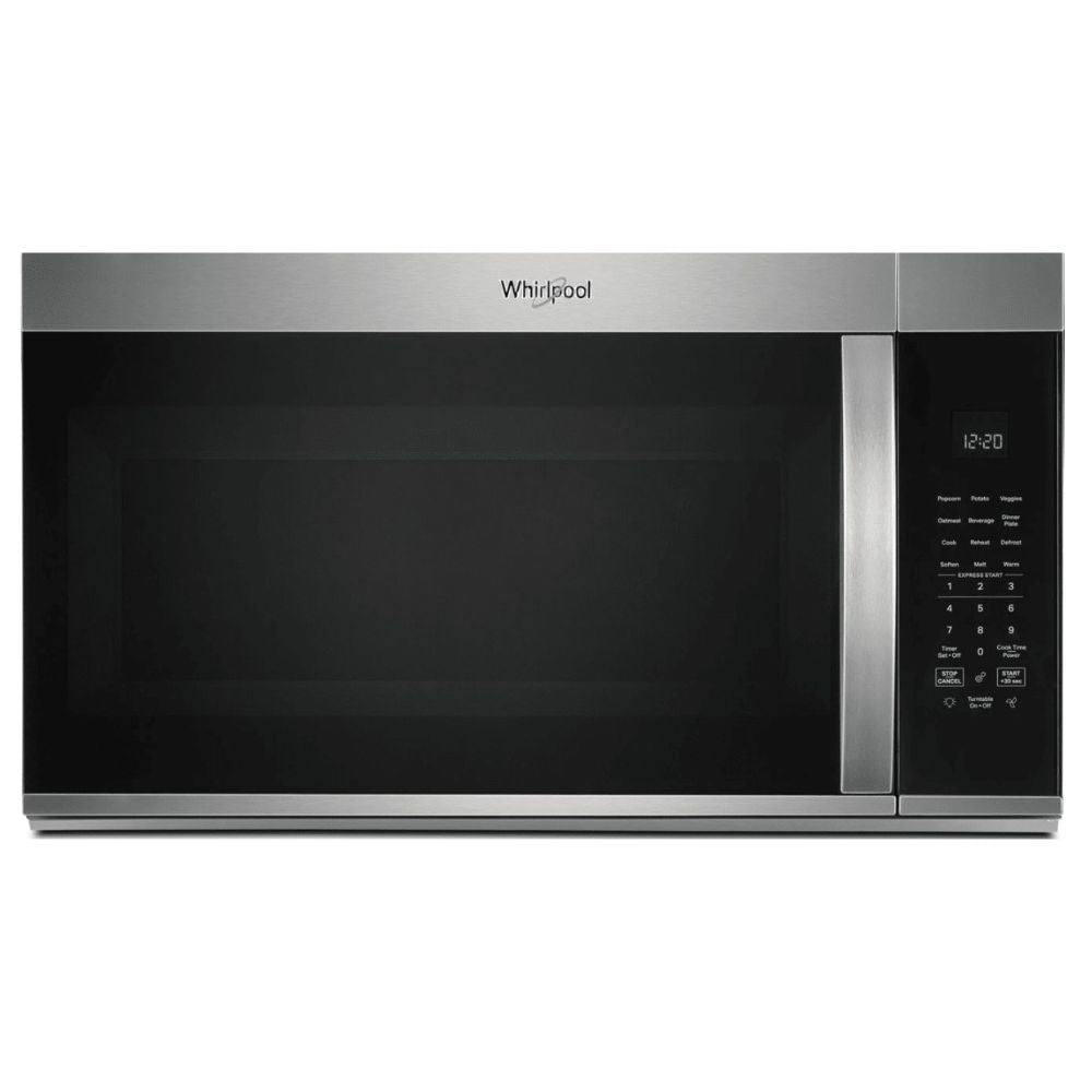 1.9 cu. ft. Over-the-Range Microwave Oven with 1,000 Watts, 3-Speed 300 CFM Venting System, Sensor Cook, Glass Turntable, and Cooktop Lighting: Fingerprint Resistant Stainless Steel