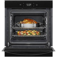 WOS52ES4MB Whirlpool 24" Single Electric Wall Oven with 2.9 Cu. Ft. Capacity and True Convection in Black