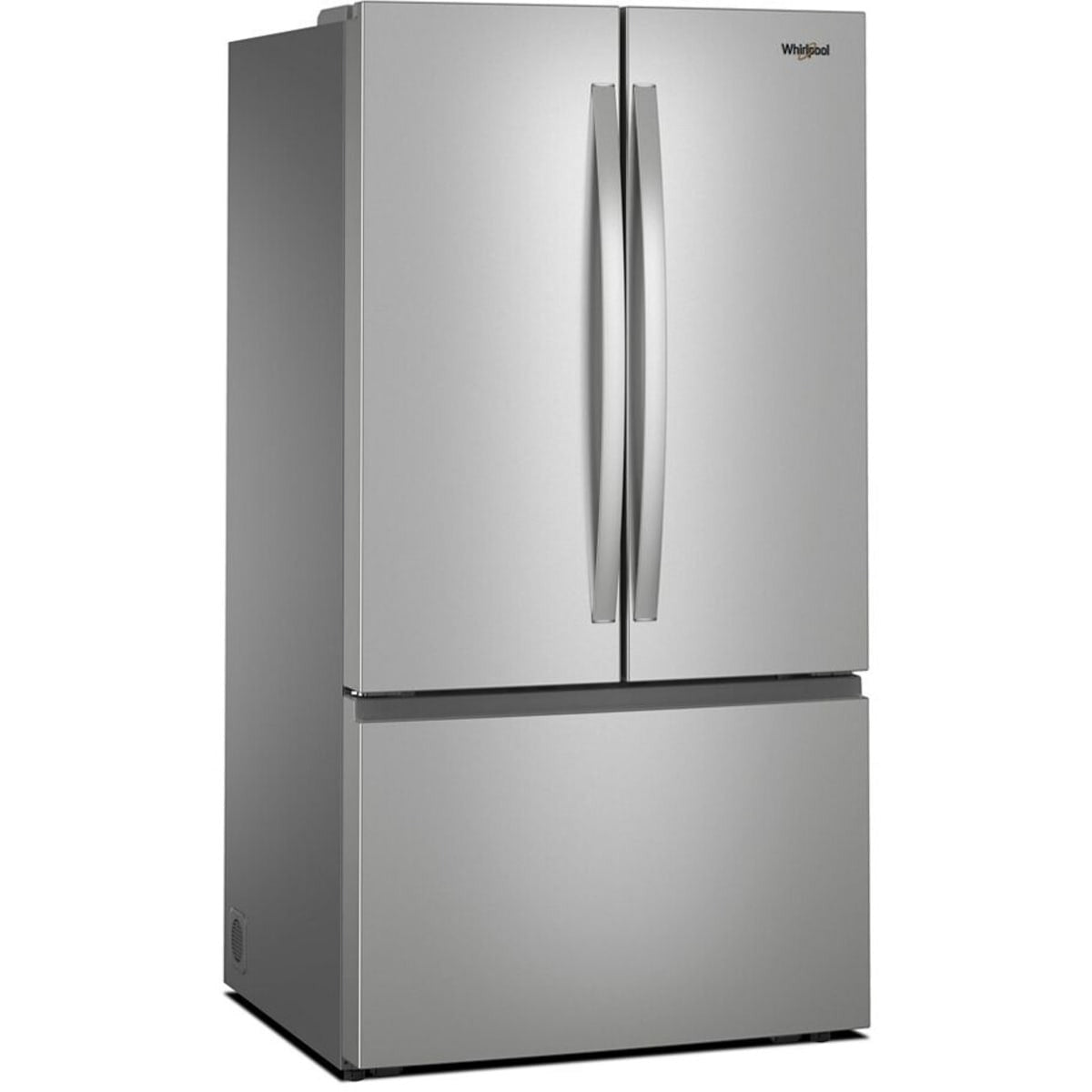 36 Inch Freestanding French Door Refrigerator with 31 cu. ft. Capacity, 4 Glass Shelves, Gallon Door Bins, Total Coverage Cooling, Ice Maker, ADA Compliant, and ENERGY STAR®: Stainless Steel