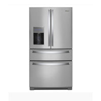 Whirlpool WRMF7736PZ – 36‑Inch French‑Door Refrigerator with 26.2 Cu. Ft. Capacity, Dual Cooling System, Frameless Glass Shelves, Adjustable/Sliding “Tuck” Shelf, Fingerprint‑Resistant Stainless Steel Finish, Exterior Ice and Water Dispenser.