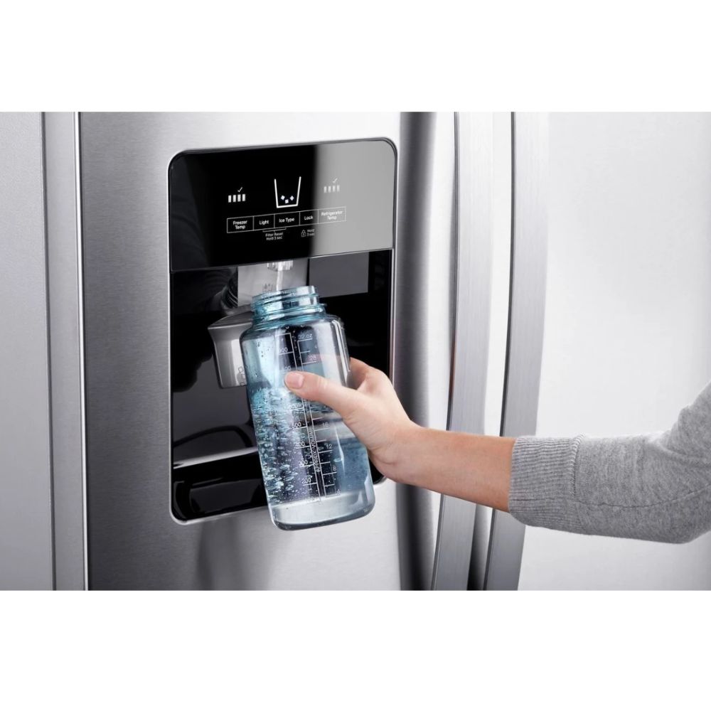 WRS325SDHZ Whirlpool 25 cu. ft. Side-by-Side Refrigerator with In-Door-Ice® Storage and LED Lighting