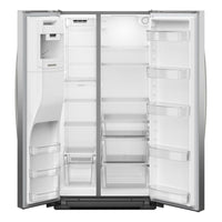 WRSC5536RZ - Whirlpool 24.5 cu. ft. Side-by-Side Refrigerator with Dual Pad External Ice & Water Dispenser, Adjustable Storage (Fingerprint Resistant Stainless Steel)