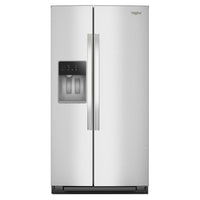 WRSC5536RZ - Whirlpool 24.5 cu. ft. Side-by-Side Refrigerator with Dual Pad External Ice & Water Dispenser, Adjustable Storage (Fingerprint Resistant Stainless Steel)