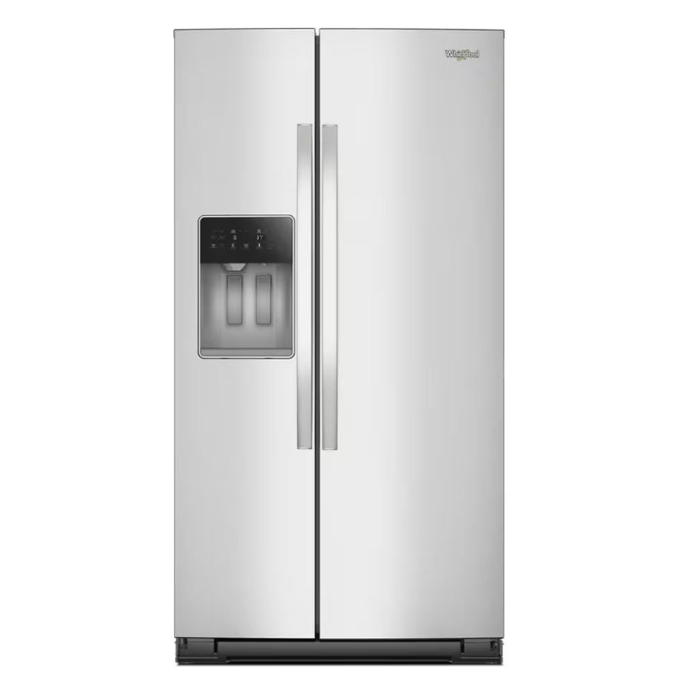Whirlpool WRSF5836RZ – 36‑Inch Side‑by‑Side Refrigerator with 28.5 Cu. Ft. Capacity, TruCool™ Temperature Management System, Exterior Ice & Water Dispenser, Factory‑Installed Ice Maker (Crushed & Cubed), Adjustable Glass Shelves + 5 Adjustable