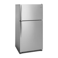 WRT311FZDM - 33 Inch Top Freezer Refrigerator with 20.5 Cu. Ft. Total Capacity, Frameless Glass Shelves, Flexi-Slide™ Bin, Humidity-Controlled Crispers, LED Lighting, Quiet Cooling, EZ Connect Ice Maker Kit Compatible, and ADA Compli