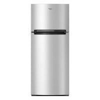 WRT518SZFM - Whirlpool 18 cu. ft. Top Freezer Refrigerator with LED Lighting, Flexi-Slide™ Bin, Adjustable Glass Shelves (Fingerprint Resistant Stainless Steel)